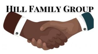 Handshake logo with 'Hill Family Group'.