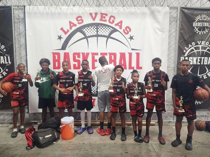 Camp Seals youth basketball team at Las Vegas Basketball tournament
